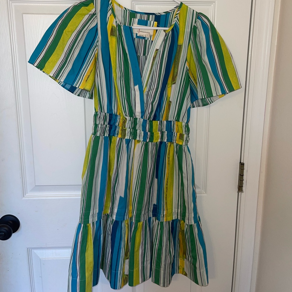 Anthropology abstract print mini dress - worn once